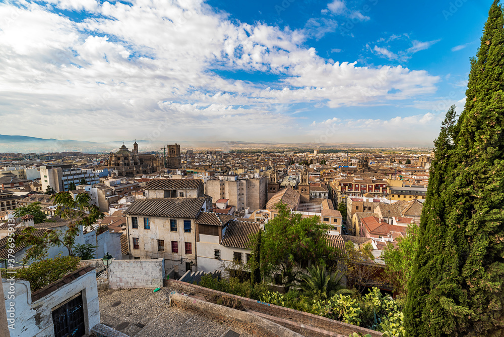 view of Granada from the Albaicin neighborhood	
