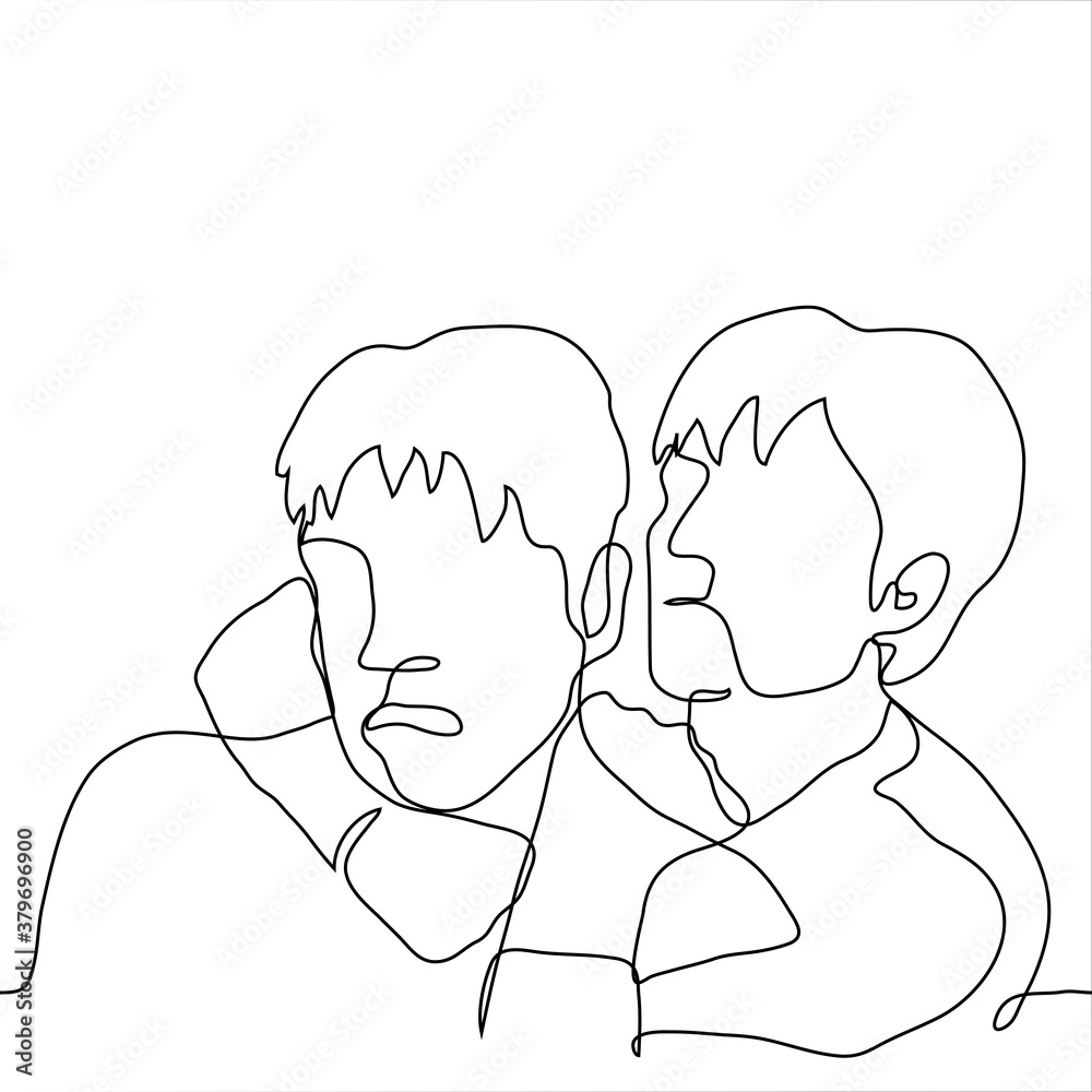 fight between two men. an aggressive man grabbed another by the neck