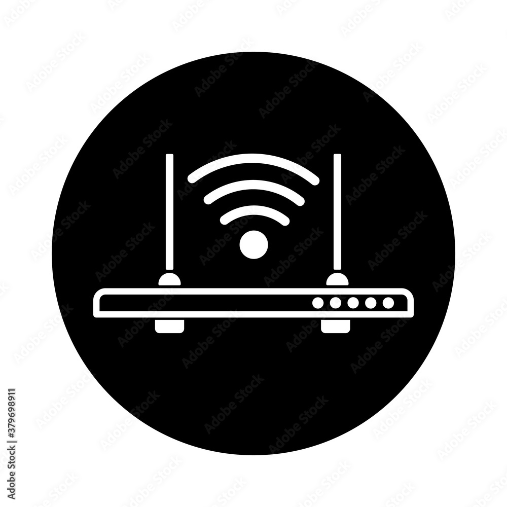 Wireless Signal Router Icon. Wi Fi Router Flat bubble Icon Wireless Signal Router Icon. Wi Fi Router Flat bubble Icon
