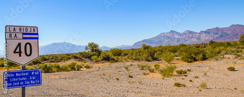 Fotografie Arid Andean Landscape, La Rioja, Argentina