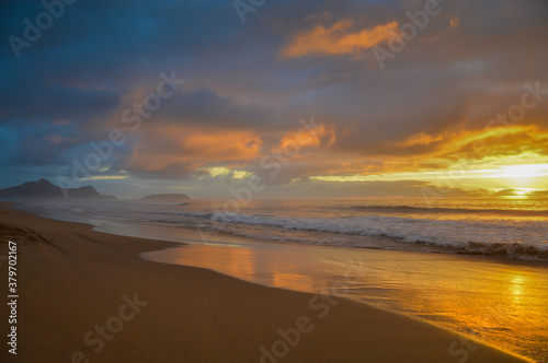 Spiaggia di Portosanto con nuvole