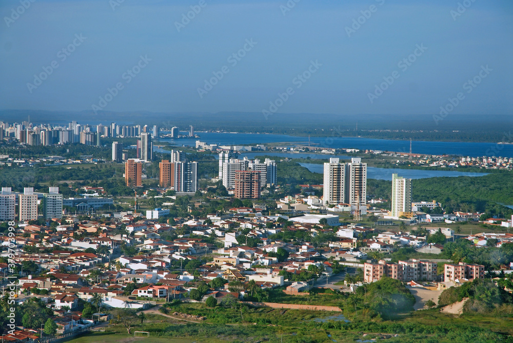 Aerial view of the Sergipe river at Aracajú, Sergipe’s State capital. Nov. 2011