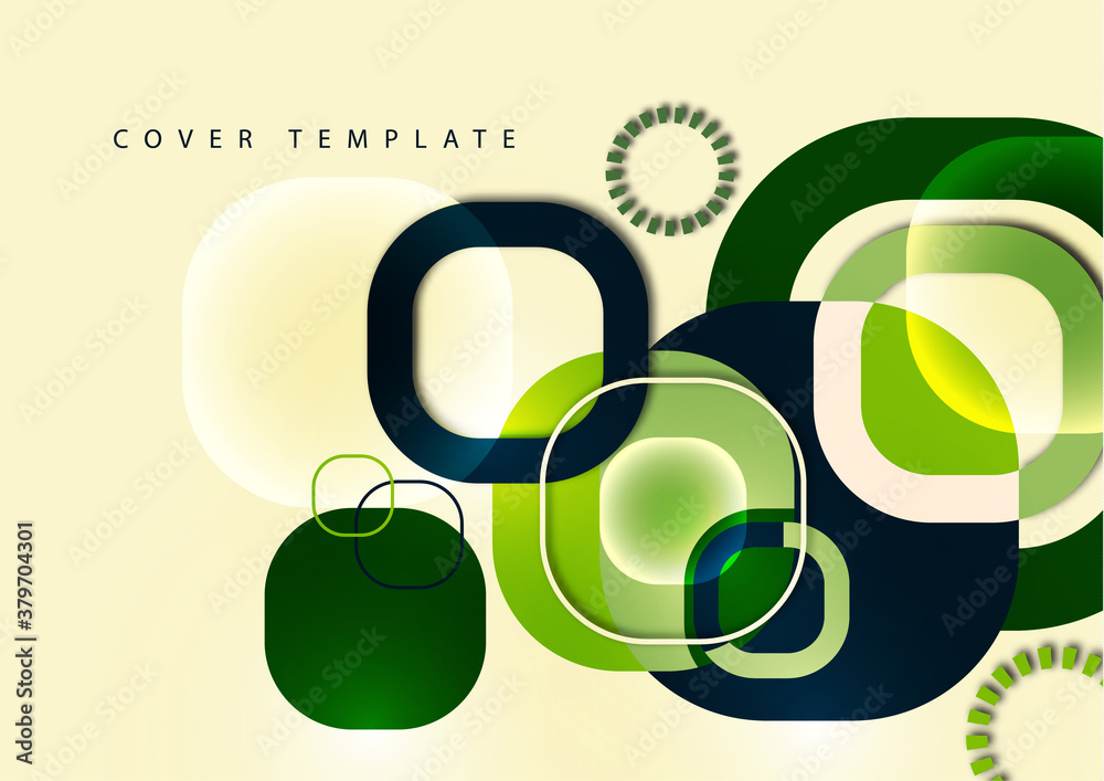 custom made wallpaper toronto digitalOverlapping round squares form a geometric abstract background composition. Design template for wallpaper, banner, background, card, illustration, landing page, cover, poster, flyer.