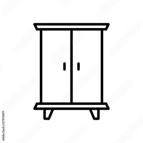Cupboard,Wardrobe Icon Design Vector Template Illustration