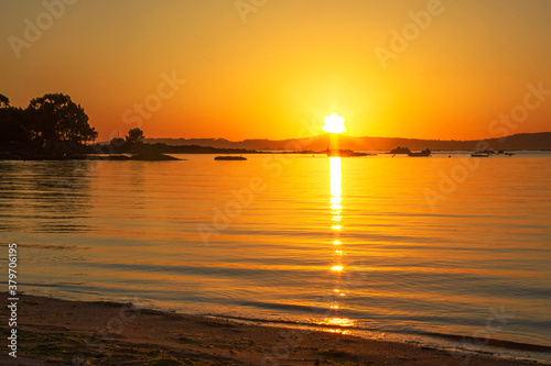 Sunset on the beach