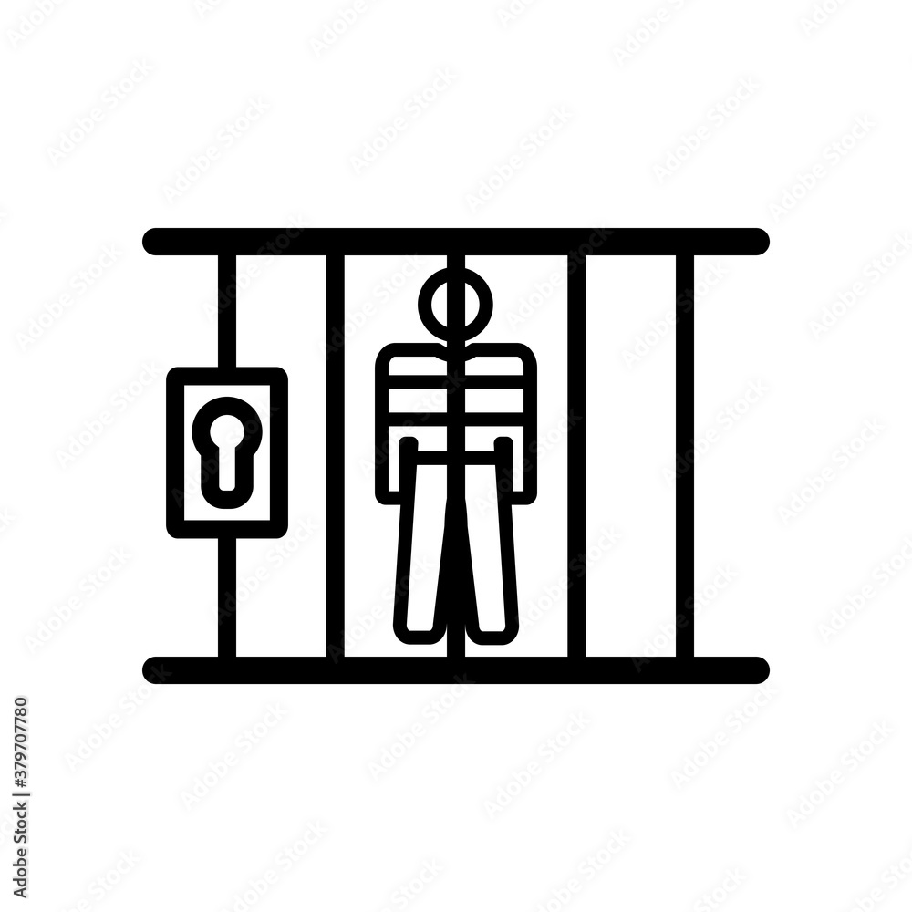 Prison,Jail Icon Glyph And Outline Design Vector Template Illustration Prison,Jail Icon Glyph And Outline Design Vector Template Illustration
