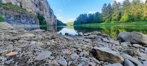 Canvas Print mountain river in the mountains