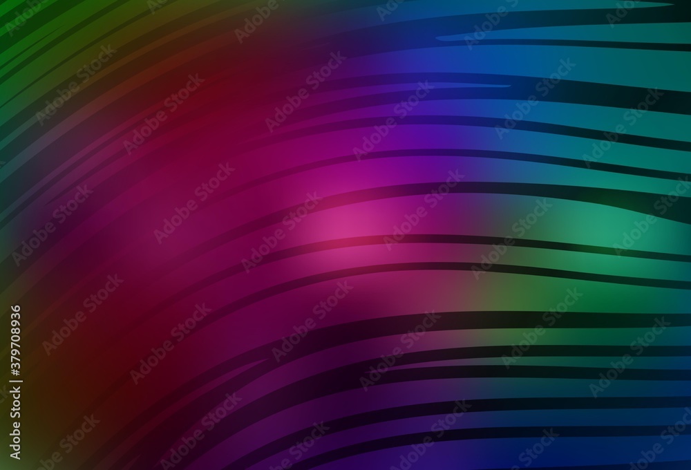 Dark Multicolor vector backdrop with wry lines.