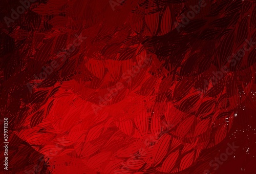 Dark Red vector background with abstract shapes.