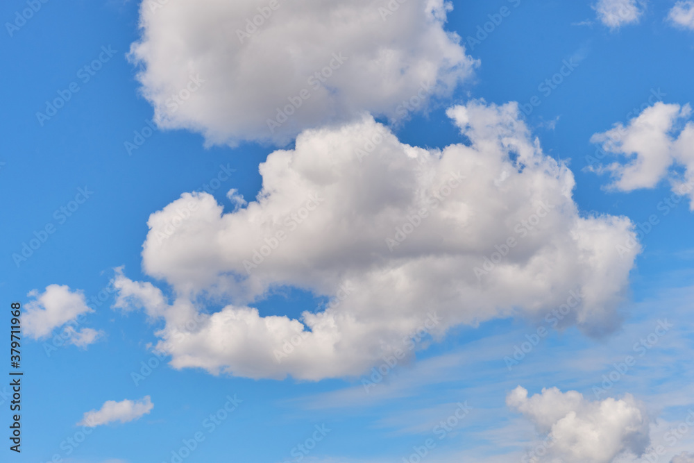 Thick clouds in the summer clear sky Thick clouds in the summer clear sky