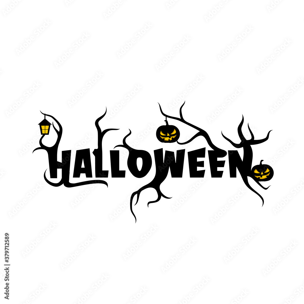 Happy Halloween sticker design Happy Halloween sticker design