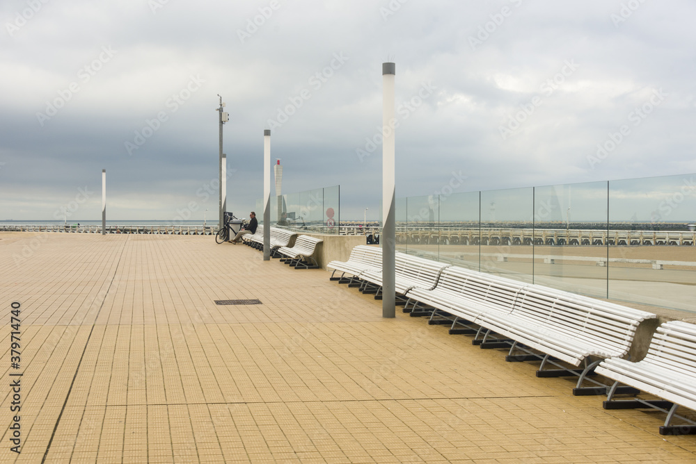 esplanade of Ostend Belgium