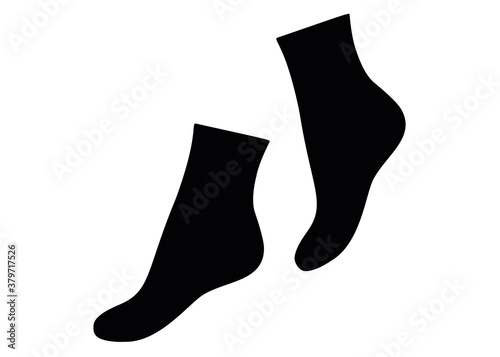 Women's socks in the shape of a leg.