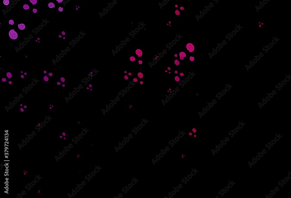 Dark Purple vector template with lines, ovals. Dark Purple vector template with lines, ovals.