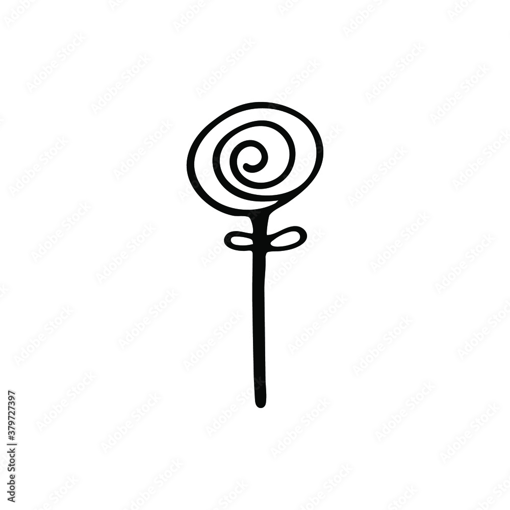 Caramel doodle. Hand-drawn picture. Vector illustration Caramel doodle. Hand-drawn picture. Vector illustration