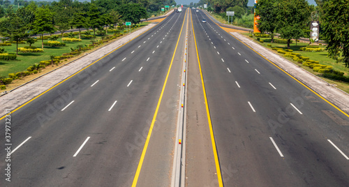 Drone Picture of Motorway M-2 Facing North stock photo