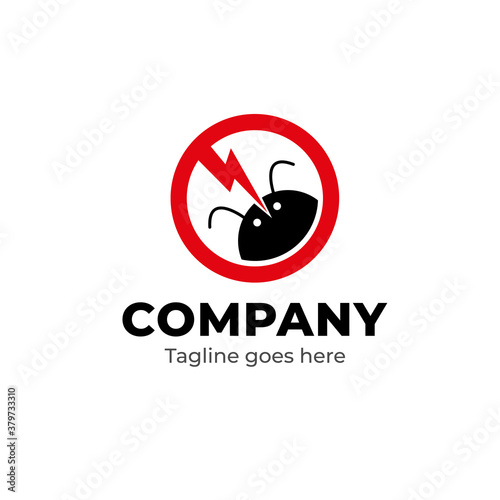 Abstract logo design template for pest control