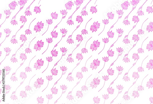 Light Pink vector hand painted pattern.