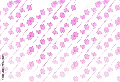 Light Pink vector hand painted pattern.