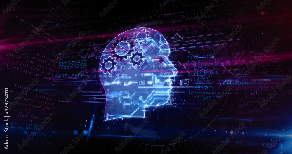 Artificial intelligence abstract 3d illustration Artificial intelligence abstract 3d illustration