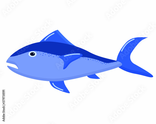 illustration of an ocean fish on a white background