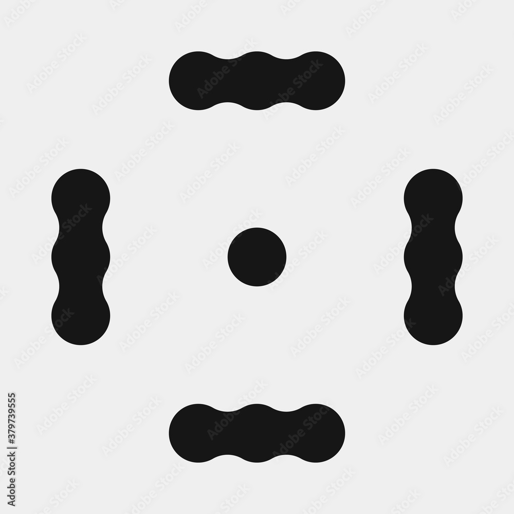 Abstract Cross Pattern Dots Logo generative computational art illustration Abstract Cross Pattern Dots Logo generative computational art illustration