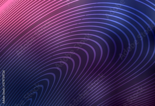Dark Purple vector backdrop with bent lines.