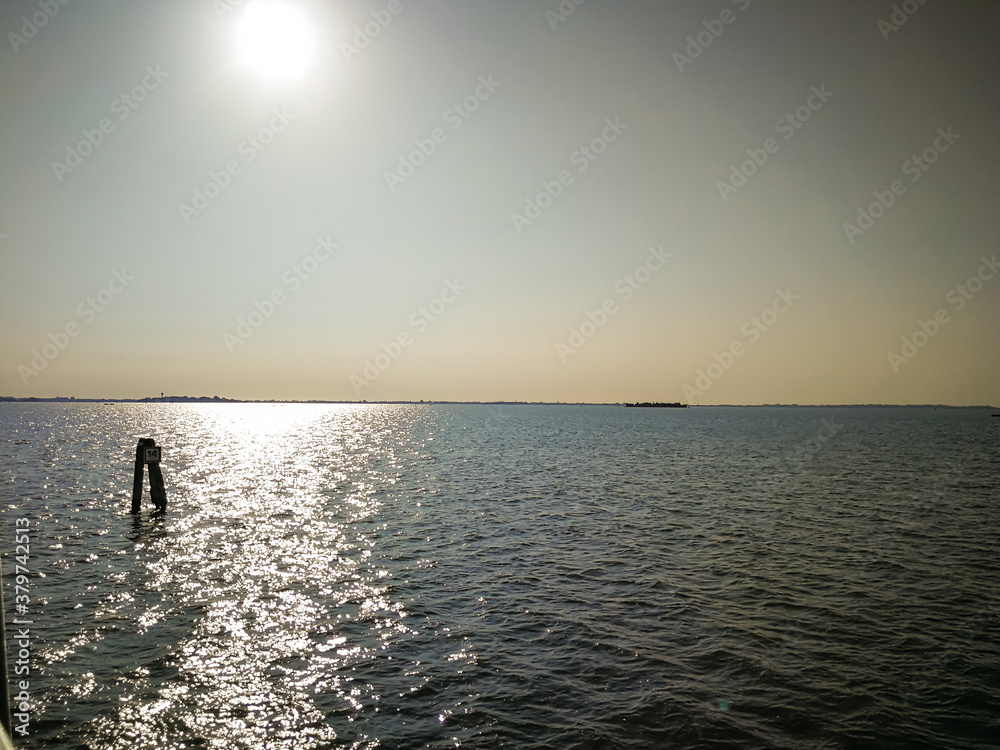View on the Adriatic sea from Fusina, Veneto - Italy