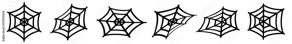 Spider Web Icon Black | Halloween Illustration | Webs Symbol | Creepy Net Logo | Spiderweb Sign | Isolated | Variations Spider Web Icon Black | Halloween Illustration | Webs Symbol | Creepy Net Logo | Spiderweb Sign | Isolated | Variations