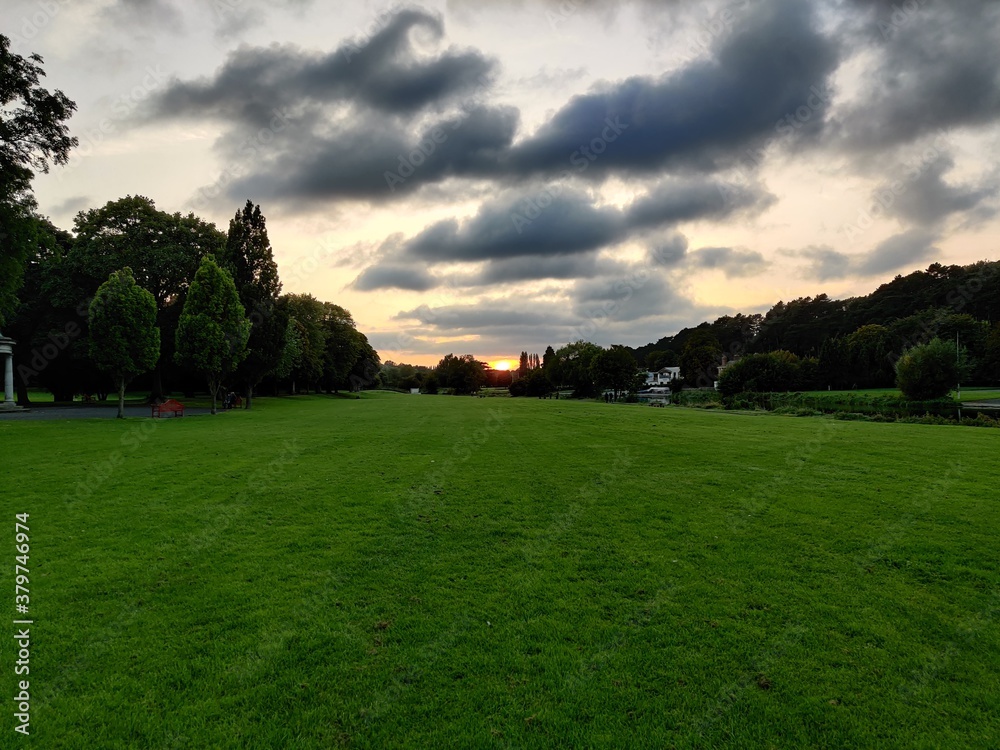 Obraz premium sunset at the park