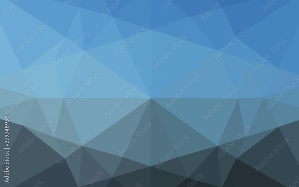 Light BLUE vector polygonal template. Shining illustration, which consist of triangles. The elegant pattern can be used as part of a brand book. Light BLUE vector polygonal template. Shining illustration, which consist of triangles. The elegant pattern can be used as part of a brand book.