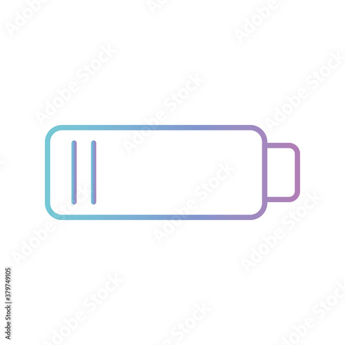 battery gradient style icon vector design