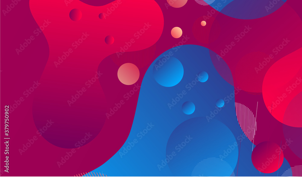 Landing page template with liquid fluid shapes and geometric patterns for business website design. illustration Landing page template with liquid fluid shapes and geometric patterns for business website design. illustration
