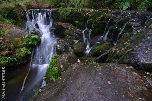 Fototapeta Naklejka Na Ścianę i Meble -  Pozo da Ferida (Viveiro) wonderful waterfalls of Galicia