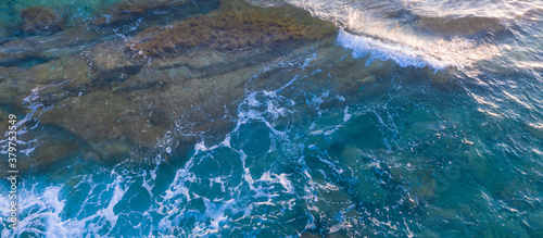 Paphos Cyprus beach waves hitting the rocks © Valentinos Loucaides