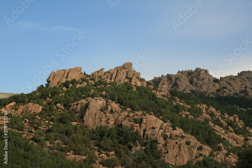 Panoramic view of La Pedriza and the Sierra de Guadarrama
