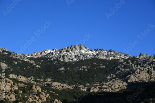 Panoramic view of La Pedriza and the Sierra de Guadarrama