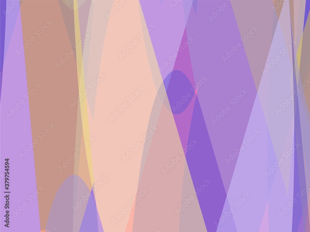 Beautiful of Colorful Art Purple, Orange and Yellow, Abstract Modern Shape. Image for Background or Wallpaper