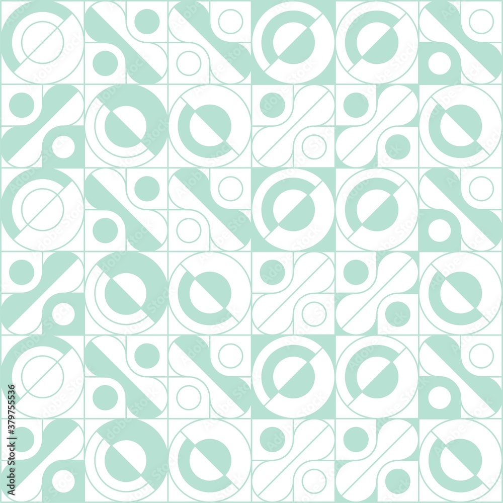 Beautiful of Colorful Circle with Lines, Repeated, Abstract, Illustrator Pattern Wallpaper. Image for Printing on Paper, Wallpaper or Background, Covers, Fabrics