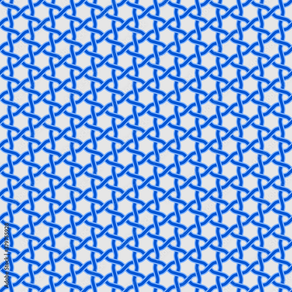 Vector design of interlaced lines to be used as a pattern, in blue, easy to change color. Vector design of interlaced lines to be used as a pattern, in blue, easy to change color.