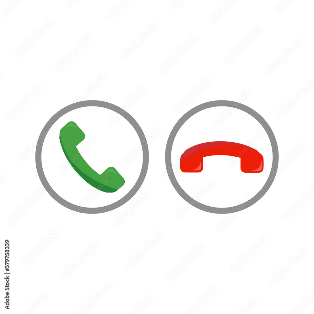Phone call icon set for website Phone call icon set for website