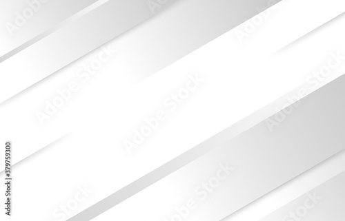 abstract with gradient white and grey geometric background, slanted squares shape overlapping, 3d paper layer effect, with space in the middle. minimal, modern, elegant style background stock vector