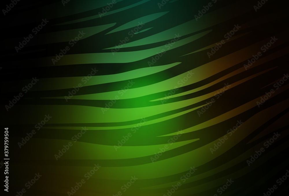 Fototapeta premium Dark Green, Red vector abstract bright pattern.