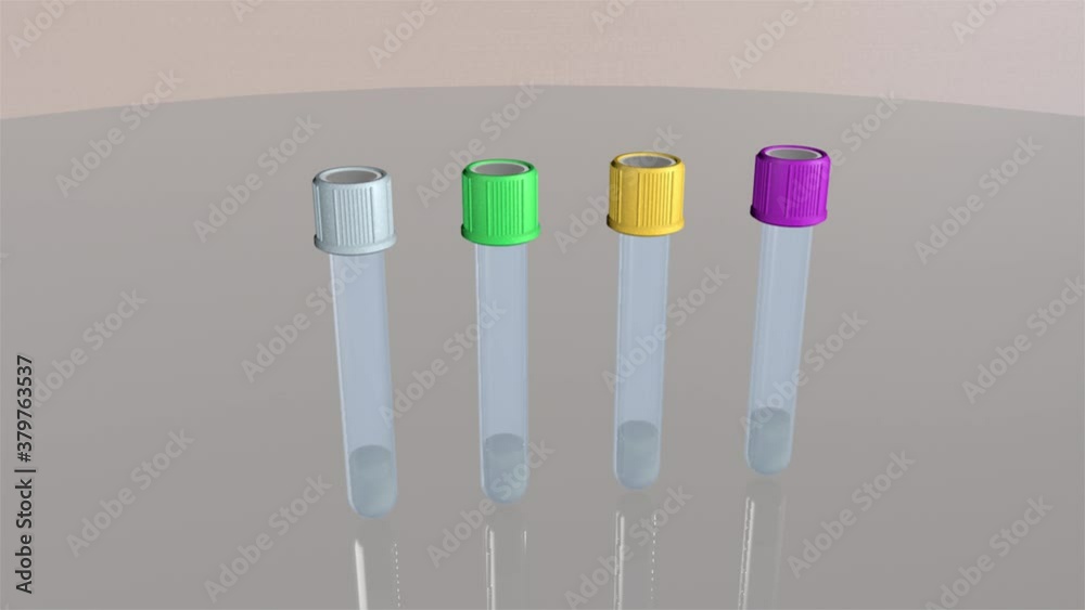 Tubo para muestra en plasma. Análisis sanguíneo.