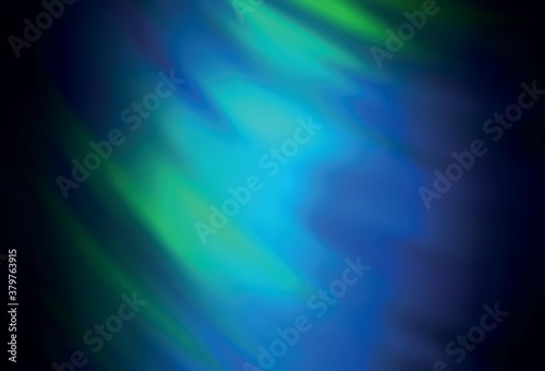 Dark Blue, Green vector colorful blur backdrop.