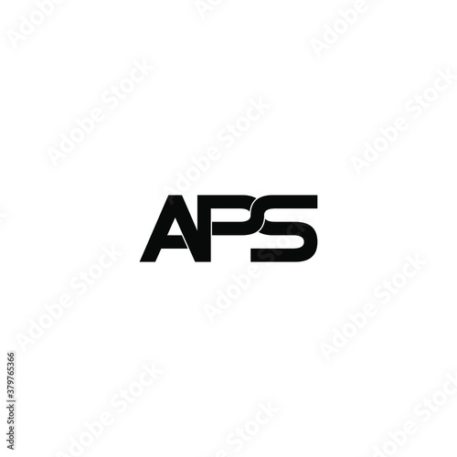 aps letter original monogram logo design