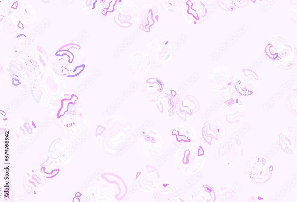 Light Purple vector texture with abstract forms. Light Purple vector texture with abstract forms.