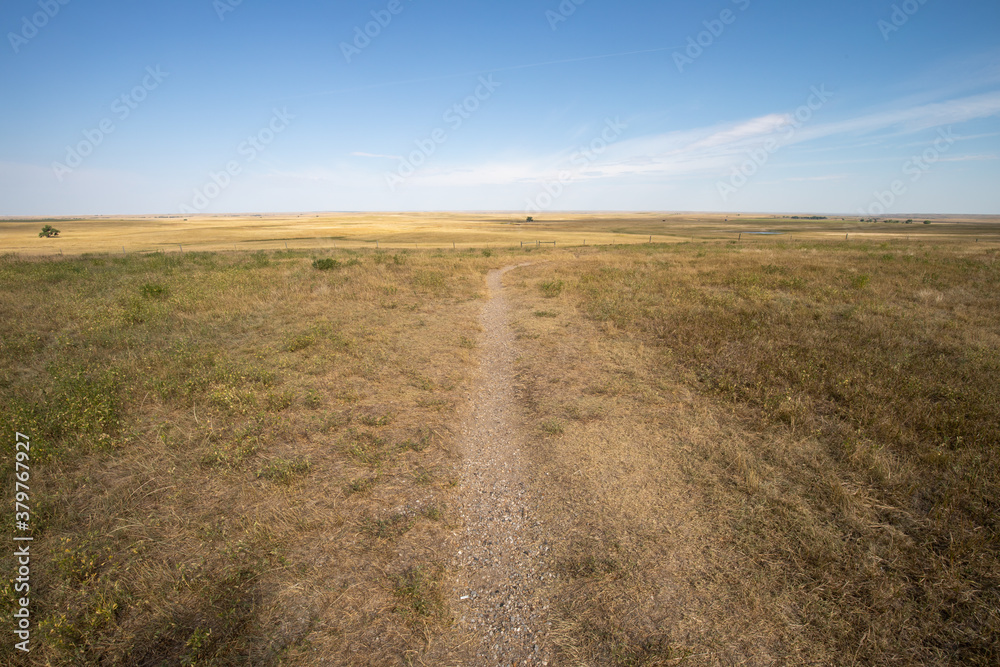 The Great Plains landscape in north of South Dakota