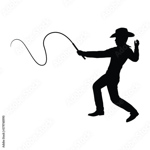 Cowboy silhouette vector