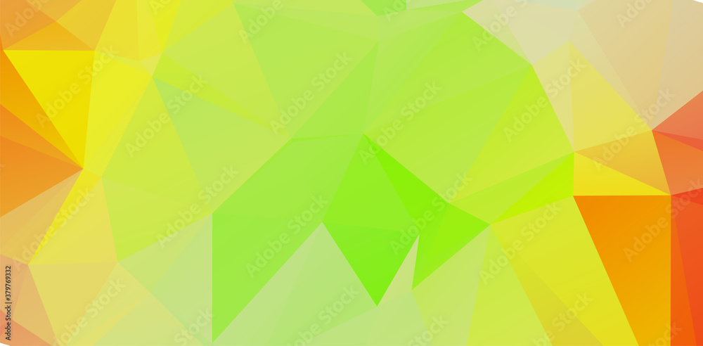 Obraz premium Light orange polygonal illustration